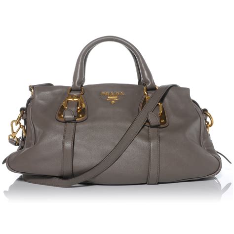 Prada soft calf Boston bag